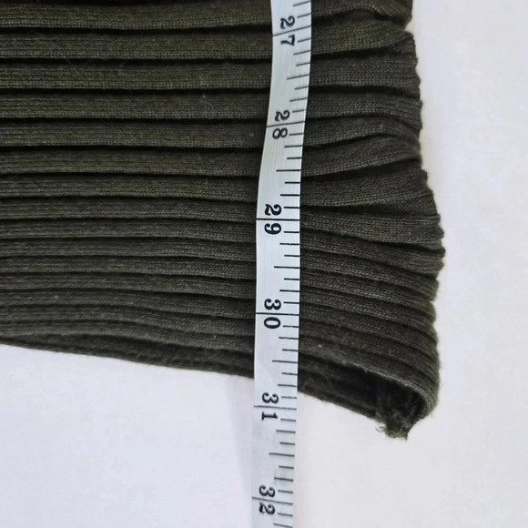 Vine and Valley Bodycon sweater dress olive green stretch fit size M - Picture 6 of 6